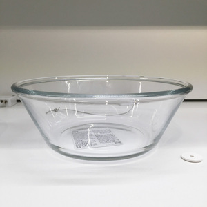 IKEA宜家 上菜用碗 沙拉碗 水果盘玻璃碗平底玻璃碗 拌饭碗打蛋碗