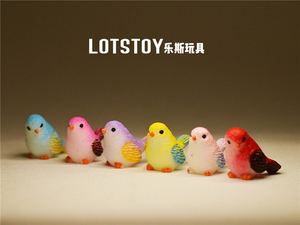 正版散货 仿真动物 鸟类 蓝色鹦鹉 小鸟玩具塑料玩偶模型手办摆件