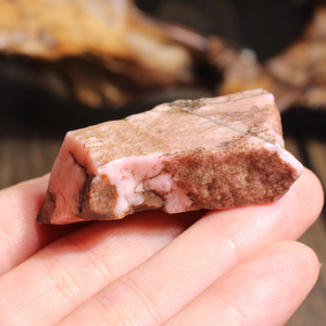 方言和田玉推荐新品珍稀名品粉红色戈壁料桃花玉籽料原石玩料籽e