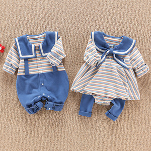 yyxxww01淘宝双胞胎婴儿衣服纯棉春装套装男六个月女宝宝龙凤胎连体