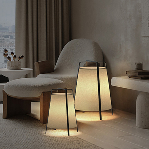 侘寂风落地灯客厅走廊过道设计师艺术创意布艺沙发灯日式复古台灯