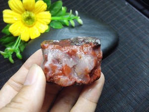 贺州荔枝冻玉石宝石奇石原石挂件料料石