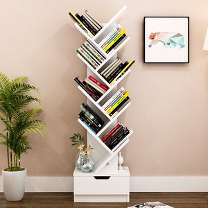 桌上书架落地竹简省空间节省斜放式搁架书立简易置物阅览室寝室创