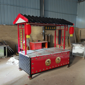 烤面筋多功能仿古小吃车夜市推车摆摊油炸铁板烧餐车外卖三轮车子