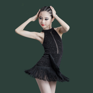 拉丁舞服女流苏恰恰