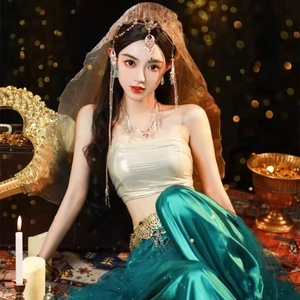 影楼写真主题异域公主西域风情舞姬古装仙女民族舞台舞蹈演出服装