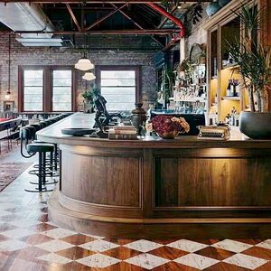 欧式实木复古酒吧咖啡饭店拐角弧形水吧台收银台前台奶茶服装定制