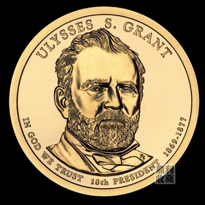 包邮 美国1美元第18任总统-尤利塞斯.格兰特美洲外国硬币钱币外币