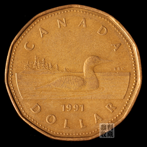 加拿大1元潜鸟铜币26.5mm伊丽莎白 美洲外国硬币钱币外币真币