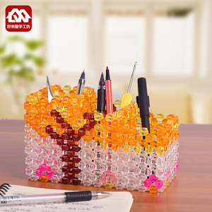 集智好来屋 手工diy串珠许愿树笔筒材料包工艺饰品编织家居摆件