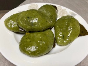 浙江清明粿青团艾草特产农家手工自制新鲜松阳小吃草米果无糖糕点