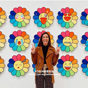 日本正品 kaikaikiki村上隆太阳花 华晨宇gd七彩胸针挂件挂饰胸章