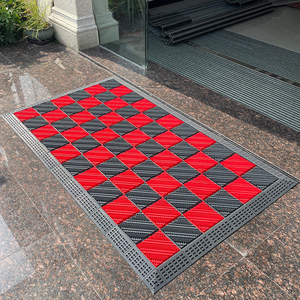 室外除尘防滑脚垫商用大门口蹭土塑料垫拼接镂空刮泥入户门前地垫