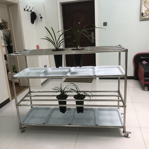 豪华特厚304不锈钢兰花架花架阳台可调节兰花用可移动花架