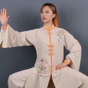 2108熹微 剑隆原创设计太极服表演服 女款高端高档刺绣绣品