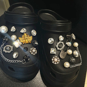 无尽空间洞洞鞋鞋花鞋扣装饰配件配饰潮复古金属链条小红书男生