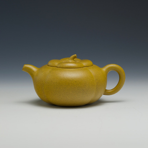 壶天福地 王欢「柿圆」紫砂壶全手工花器