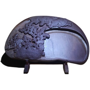 方城黄石砚端砚歙砚台原石墨盒毛笔学生江山一统手工孤品砚