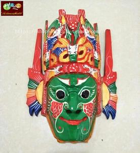 木雕 手工雕刻 屯堡文化 装饰收藏 脸谱傩面具 地戏面具 傩戏表演