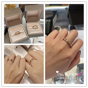 bvlgari宝格丽蛇骨戒指女18k金无钻满钻宽版窄版蛇形情侣对戒婚戒