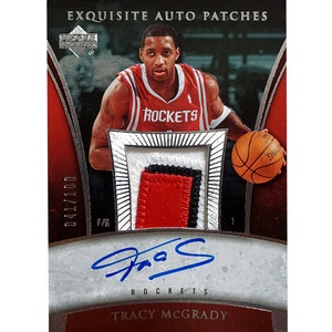 tracy mcgrady麦迪亲笔签名ud木盒限编nba球星卡签字gu球衣卡