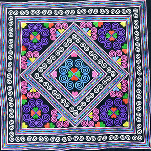 广西壮族壮锦图案刺绣片 diy特色民族包服装饰品 密针绣花 包邮