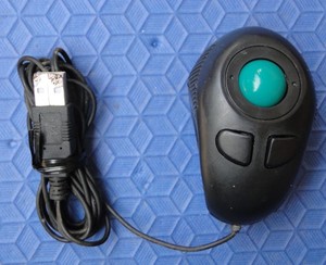 原装 FDM-G51 手握式笔记本电脑迷你有线轨迹球鼠标拇指手指鼠标