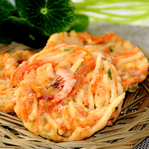 【箱批】亚洲渔港 米兰虾饼300g/10枚*12包 油炸虾饼小吃西餐点心