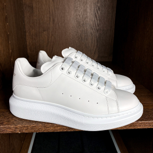 [代购]alexander mcqueen麦昆 全白白尾运动板鞋小白鞋男女whgp5