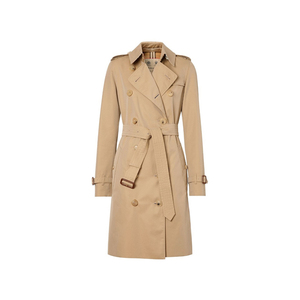 [宫先生代购] burberry 博柏利米色双排扣长款风衣  8027923