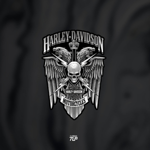 tlp反光车贴 哈雷机车骷髅雄鹰闪电俱乐部笔记本行李箱贴摩托车贴