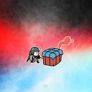 tlp反光车贴 大吉大利pubg抢空投98k卡通游戏网吧笔记本装饰贴纸