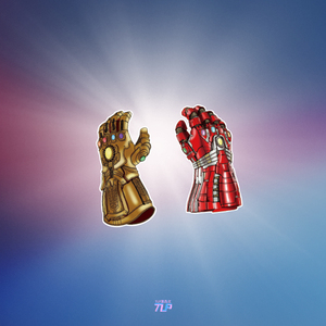 tlp反光车贴 复仇者联盟钢铁侠灭霸响指无限手套无限宝石动漫贴纸