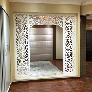 客厅实木屏风隔断花格装饰雕花板进门镂空玄关隔断雕花木雕通花板