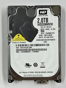 WD/西数 WD20NMVW-11W68S0 2tb 移动硬盘 机械硬盘cmr/pmr垂直盘