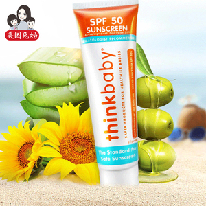 保税直发 新版thinkbaby美国儿童物理防晒霜防晒乳spf50 到25/2