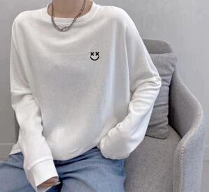 白色t恤女收口袖