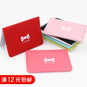 韩版蝴蝶结卡包可爱卡通卡套塑料透明名片册12位卡包