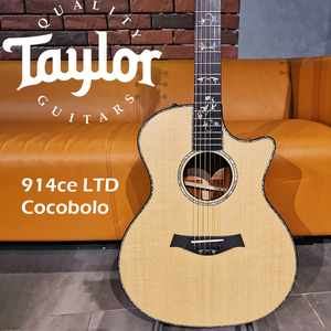 taylor泰莱美产 914ce ltd cocobolo 可可菠萝全单电箱琴民谣吉他