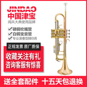 津宝正品小号乐器三音号 降B调管乐队 初学专业演奏通用JBTR-410