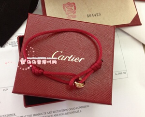 cartier卡地亚 经典款 trinity 18k 三色金 手链 手绳 b6016700