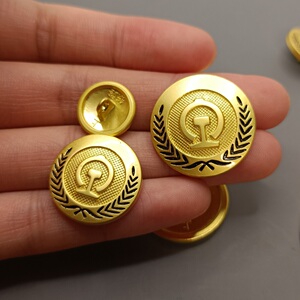 铁路制服扣子大衣衬衫纽扣高铁西服标志扣乘务员衣服纽扣13人付款7