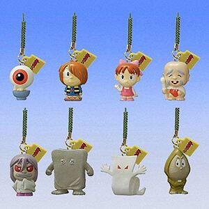 日本正版07年万代鬼太郎q版mini夜光根付挂件扭蛋第1弹全套8款