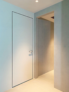 门墙一体隐形门极简门铝木门铝蜂窝防水卧室门可刷乳胶漆岩板门板