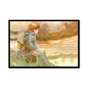 天空之城动漫情侣 diy数字油画成人休闲手绘填色涂鸦风之谷装饰画