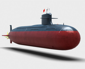 5g模型 长风出品 中国海军093型"商"级攻击核潜艇 展馆收藏玩具