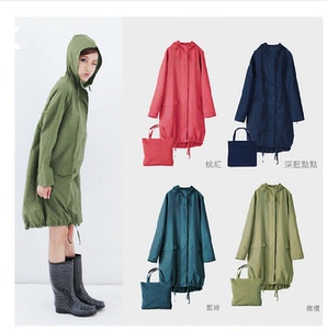 雨衣户外徒步登山步行防水韩版日本长款时尚旅游雨披单人女款