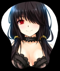 3d立体动漫二次元欧派鼠标垫胸护腕硅胶约会大作战时崎狂三kurumi