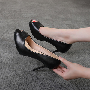 女鞋高跟单鞋8厘米