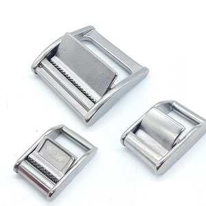 甬宁304316不锈钢压扣捆绑带调节锁紧扣打包带货物紧绳器厂家直销